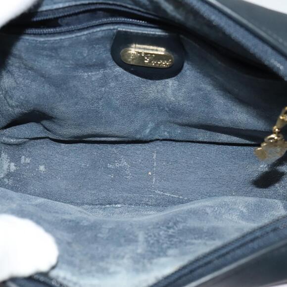 GUCCI Micro GG Supreme Shoulder Bag Pvc Navy Gold - Picture 16 of 16